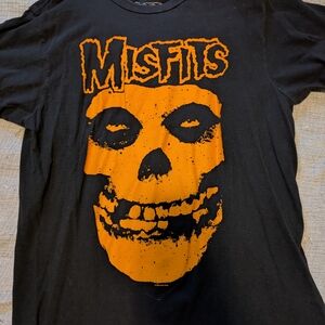 Misfits Halloween Orange Logo Cotton T-Shirt